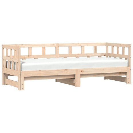 Slaapbank met onderschuifbed 80x200 cm massief grenenhout 8721012123274 4
