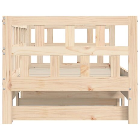 Slaapbank met onderschuifbed 80x200 cm massief grenenhout 8721012123274 7