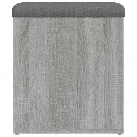 Opbergbankje 42x42x45 cm bewerkt hout grijs sonoma eikenkleurig 8721012162419 6
