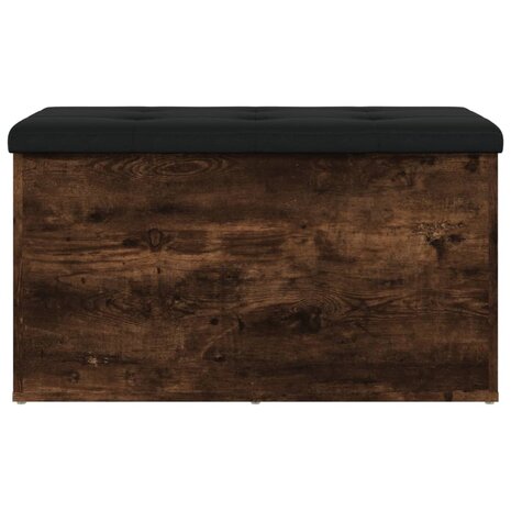 Opbergbankje 82x42x45 cm bewerkt hout gerookt eikenkleurig 8721012162549 5