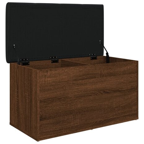 Opbergbankje 82x42x45 cm bewerkt hout bruineikenkleurig 8721012162563 4