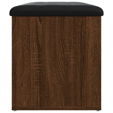Opbergbankje 82x42x45 cm bewerkt hout bruineikenkleurig 8721012162563 6