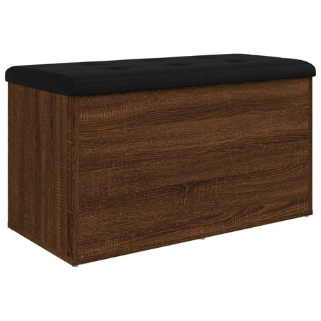 Opbergbankje 82x42x45 cm bewerkt hout bruineikenkleurig 8721012162563 7