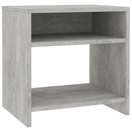Nachtkastje 40x30x40 cm bewerkt hout betongrijs 8719883671789 2
