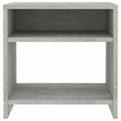 Nachtkastje 40x30x40 cm bewerkt hout betongrijs 8719883671789 4