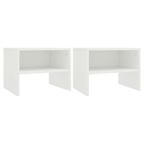 Nachtkastjes 2 st 40x30x30 cm bewerkt hout wit 8719883672250 1