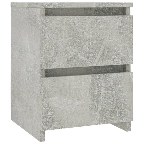 Nachtkastje 30x30x40 cm bewerkt hout betongrijs 8719883739182 2