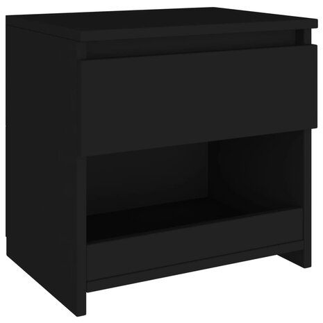 Nachtkastje 40x30x39 cm bewerkt hout zwart 8720286352915 2
