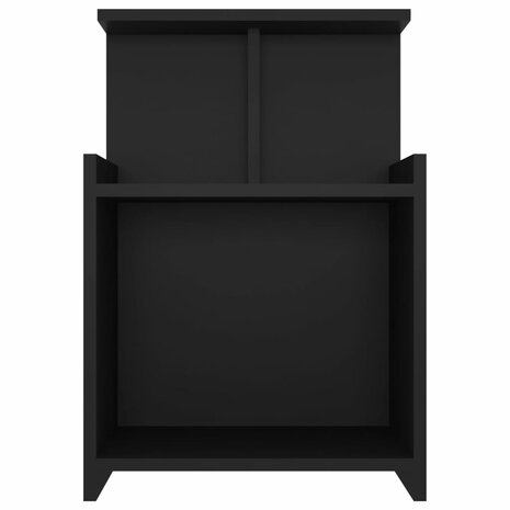 Nachtkastje 40x35x60 cm bewerkt hout zwart 8720286557822 3