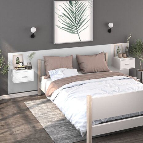 Nachtkastje wandgemonteerd wit 8720286964088 3