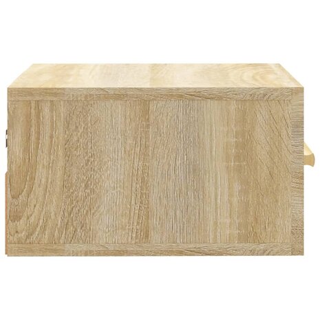 Nachtkastje wandgemonteerd 35x35x20 cm sonoma eikenkleurig 8720287083269 7