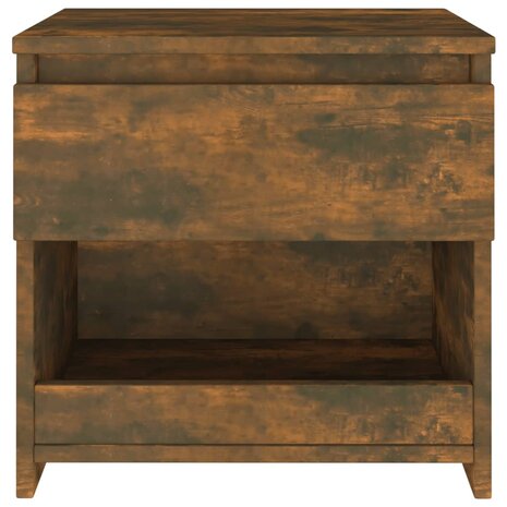 Nachtkastje 40x30x39 cm bewerkt hout gerookt eikenkleurig 8720286931943 5