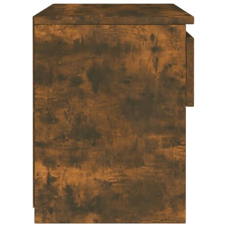 Nachtkastje 40x30x39 cm bewerkt hout gerookt eikenkleurig 8720286931943 6
