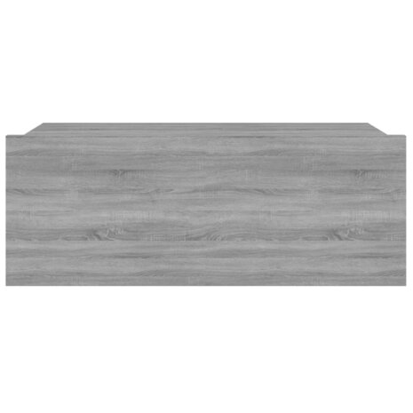 Nachtkastje zwevend 40x30x15 cm bewerkt hout grijs sonoma eiken 8720286975343 6