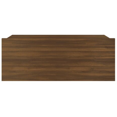 Nachtkastje zwevend 40x30x15 cm bewerkt hout bruin eikenkleur 8720286975367 6