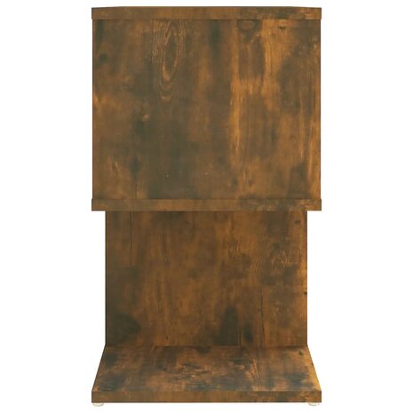 Nachtkastje 50x30x51,5 cm bewerkt hout gerookt eikenkleurig 8720286955833 6