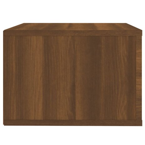 Nachtkastje wandgemonteerd 50x36x25 cm bruin eikenkleur 8720287222583 8
