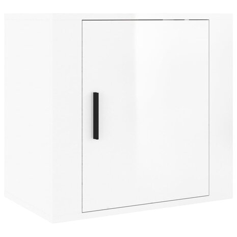 Nachtkastje wandgemonteerd 50x30x47 cm hoogglans wit 8720287222729 2