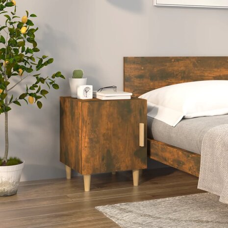 Nachtkastje bewerkt hout gerookt eikenkleurig 8720286973196 1