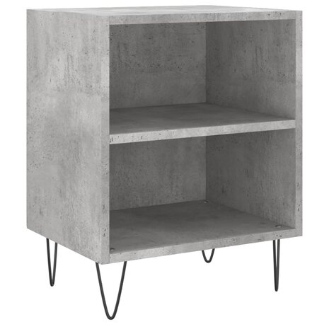 Nachtkastje 40x30x50 cm bewerkt hout betongrijs 8720845904395 2