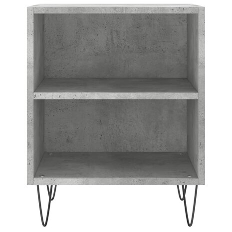 Nachtkastje 40x30x50 cm bewerkt hout betongrijs 8720845904395 4