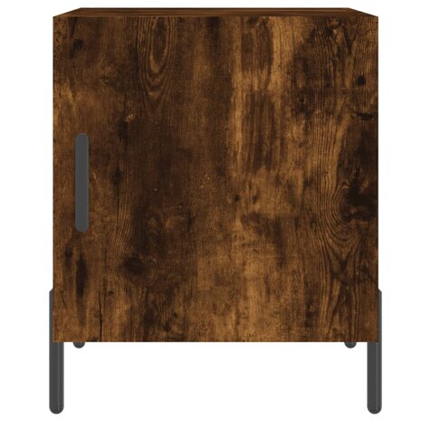 Nachtkastje 40x40x50 cm bewerkt hout gerookt eikenkleurig 8720845911690 6