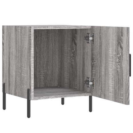 Nachtkastje 40x40x50 cm bewerkt hout grijs sonoma eikenkleurig 8720845911713 5