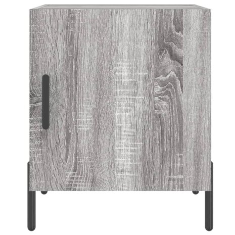 Nachtkastje 40x40x50 cm bewerkt hout grijs sonoma eikenkleurig 8720845911713 6