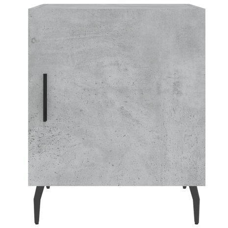 Nachtkastje 40x40x50 cm bewerkt hout betongrijs 8720845911836 6
