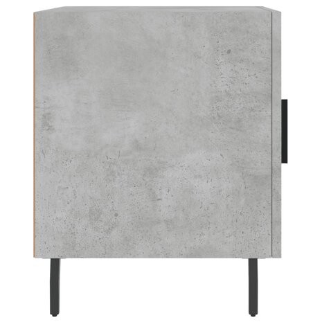 Nachtkastje 40x40x50 cm bewerkt hout betongrijs 8720845911836 7