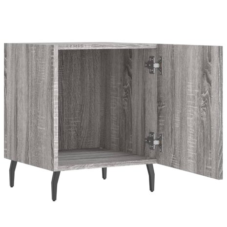 Nachtkastje 40x40x50 cm bewerkt hout grijs sonoma eikenkleurig 8720845911874 5
