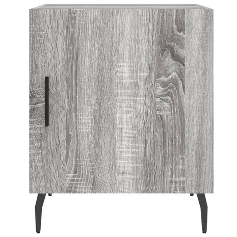 Nachtkastje 40x40x50 cm bewerkt hout grijs sonoma eikenkleurig 8720845911874 6