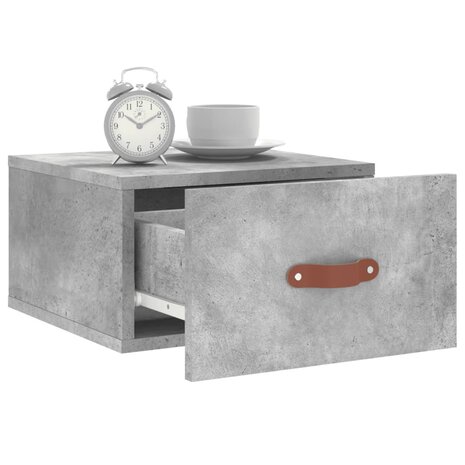 Nachtkastje wandgemonteerd 35x35x20 cm betongrijs 8720845946210 4