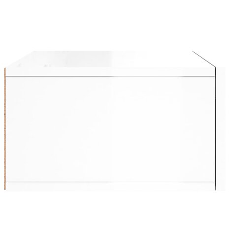 Nachtkastjes 2 st wandgemonteerd 35x35x20 cm hoogglans wit 8720845946500 8