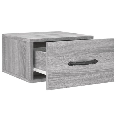 Nachtkastje wandgemonteerd 35x35x20 cm grijs sonoma eikenkleur 8720845946579 6