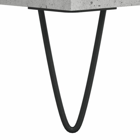 Nachtkastje 40x35x50 cm bewerkt hout betongrijs 8721012111073 7