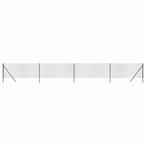 Draadgaashek 0,8x10 m gegalvaniseerd staal antracietkleurig 8720845779337 2