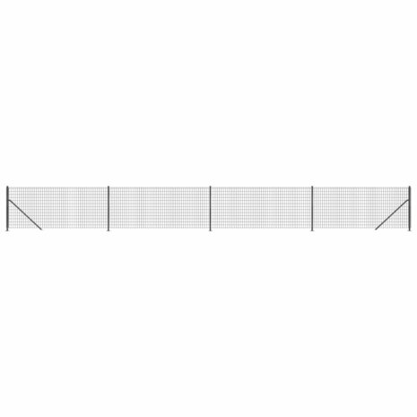 Draadgaashek met flens 0,8x10 m antracietkleurig 8720845780296 2