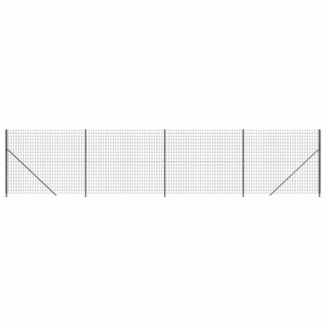 Draadgaashek met flens 1,4x10 m antracietkleurig 8720845780487 2