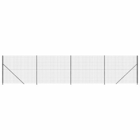 Draadgaashek met flens 1,6x10 m antracietkleurig 8720845780654 2