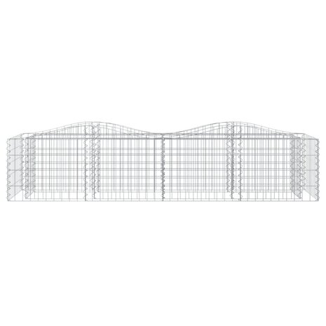 Schanskorf gewelfd verhoogd 200x50x50 cm gegalvaniseerd ijzer 8720845652050 3