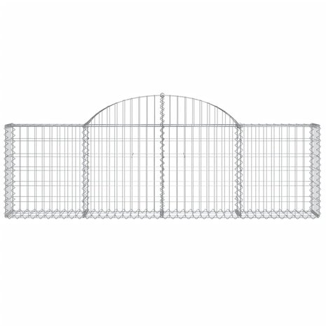 Schanskorven 9 st gewelfd 200x30x60/80 cm gegalvaniseerd ijzer 8720845566586 4