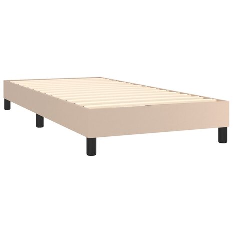 Boxspring met matras kunstleer cappuccinokleurig 80x200 cm 8720845547295 5