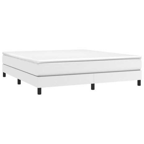 Boxspring met matras kunstleer wit 160x200 cm 8720845547677 3