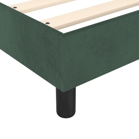 Boxspring met matras fluweel donkergroen 90x190 cm 8720845548056 7