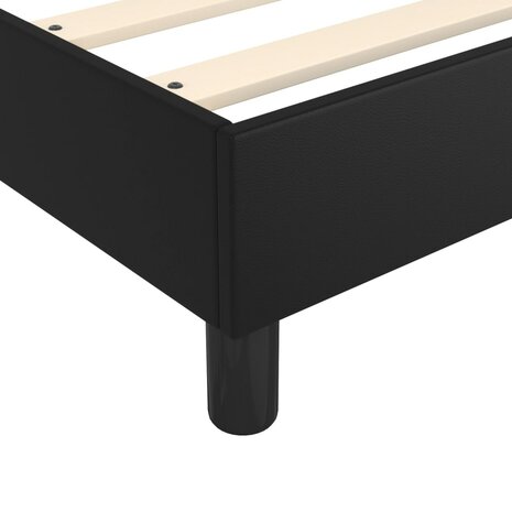 Boxspring met matras kunstleer zwart 80x200 cm 8720845550714 7