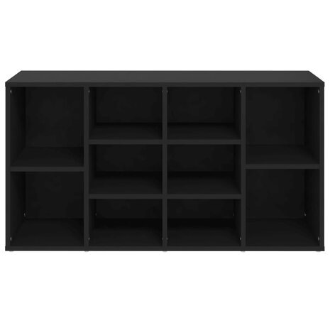 Schoenenbank 103x30x54,5 cm bewerkt hout zwart 8720286586976 5