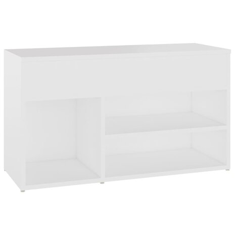 Schoenenbank 80x30x45 cm bewerkt hout wit 8720286643440 2