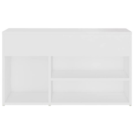 Schoenenbank 80x30x45 cm bewerkt hout wit 8720286643440 5