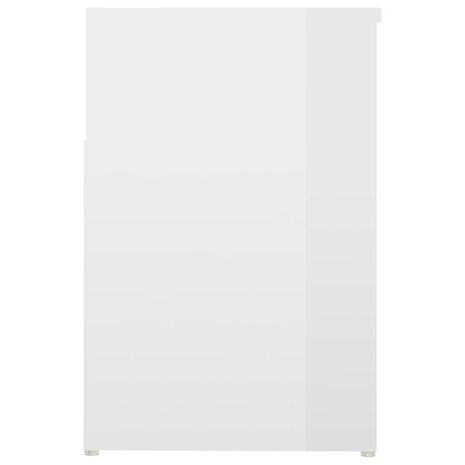 Schoenenbank 80x30x45 cm bewerkt hout hoogglans wit 8720286643501 6